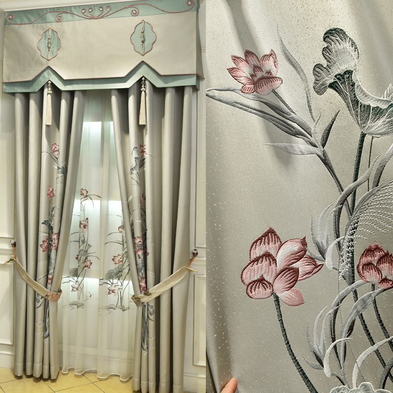 High-End New Chinese-Style High-Precision Single-Flower Bedroom Curtains Curtains for Living Room, Tulle
High-End New Chinese-Style High-Precision Single-Flower Bedroom Curtains Curtains for Living Room, Tulle
