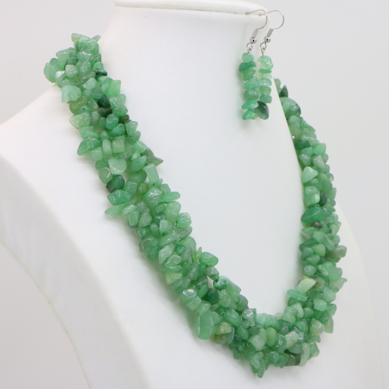 Gravel Irregular Tiger Stone/lapis Lazuli/Turkey/green Aventurine/onyx Necklace Earrings 18Inches DIY Best Selling Women Jewelry, As pic
Gravel Irregular Tiger Stone/lapis Lazuli/Turkey/green Aventurine/onyx Necklace Earrings 18Inches DIY Best Selling Women Jewelry, As pic
