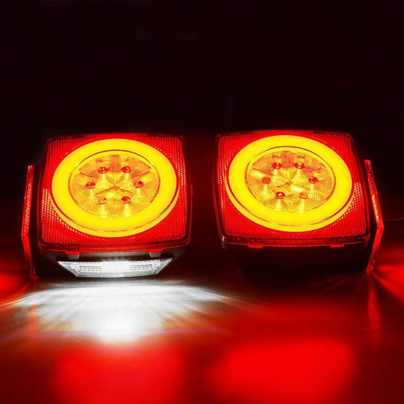 Upgrade Rear LED Submersible Trailer Lights Stop Tail Turn Brake Lights for Under 80 Inch Boat Truck RV Marine, As pic
Upgrade Rear LED Submersible Trailer Lights Stop Tail Turn Brake Lights for Under 80 Inch Boat Truck RV Marine, As pic
