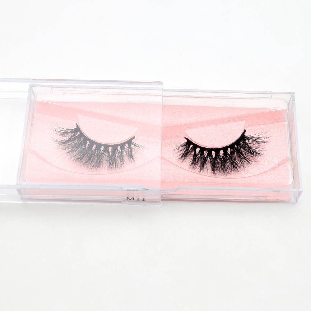 100% Handmade Full Volume Stunning Mink Eyelashes 3D Natural Long Mink Lashes Full Strip Lashes Maquillage Makeup