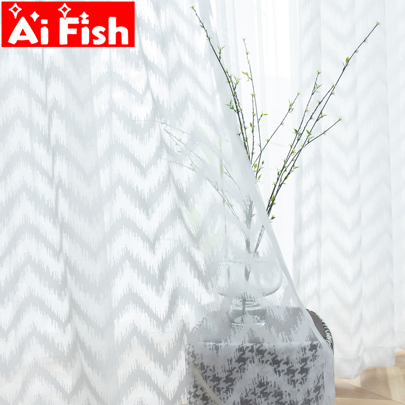 White Wave Striped Voile Curtains For Kitchen Window Tulle Curtains For Living Room Simple Bedroom Sheer Drapes M246#40
White Wave Striped Voile Curtains For Kitchen Window Tulle Curtains For Living Room Simple Bedroom Sheer Drapes M246#40