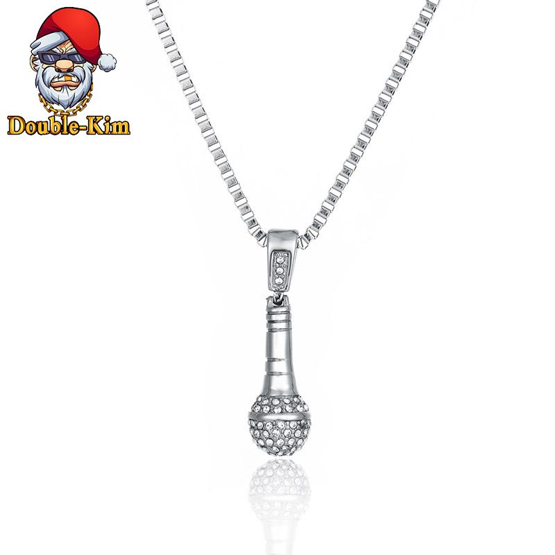 The Microphone Men Necklace Hip-Hop RAP Titanium Stainless Steel Material Classic Chain Necklace Fashion Trendy Men Jewelry
The Microphone Men Necklace Hip-Hop RAP Titanium Stainless Steel Material Classic Chain Necklace Fashion Trendy Men Jewelry