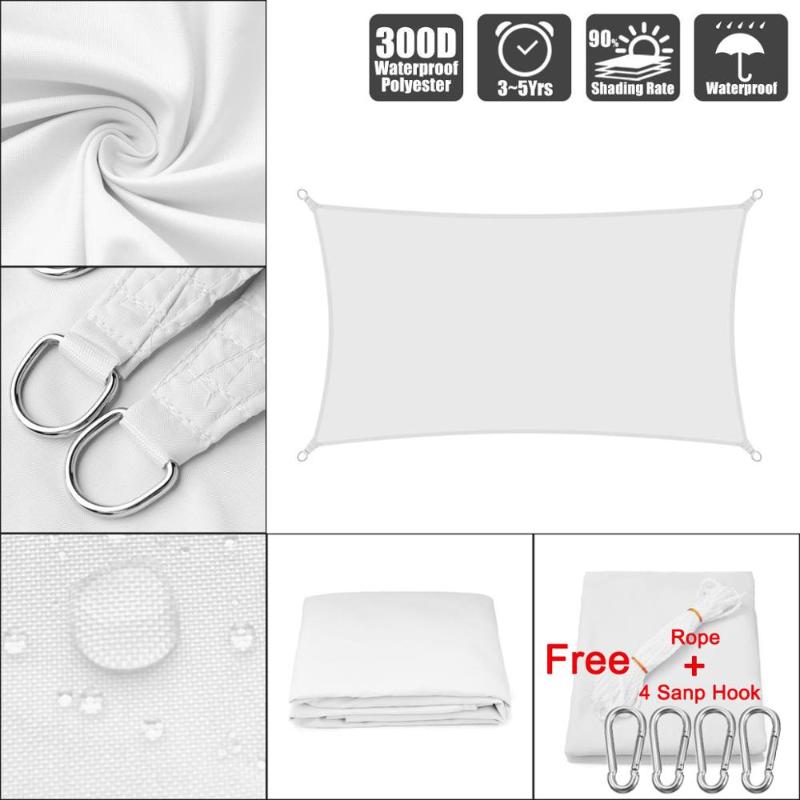 White Rectangle Waterproof sun Sunshade Protection Outdoor Canopy Garden Patio Pool Shade Sail Awning Camping, Accessories
White Rectangle Waterproof sun Sunshade Protection Outdoor Canopy Garden Patio Pool Shade Sail Awning Camping, Accessories