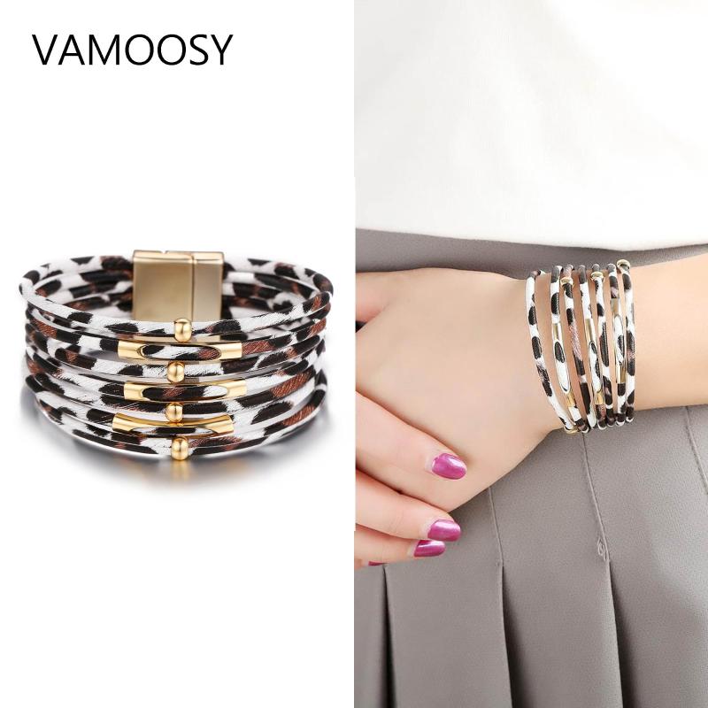 VAMOOSY 2020 New Fashion Bracelets & Bangles Elegant Multilayer Wide Wrap Bracelet Jewelry Leopard Leather Bracelets For Women
VAMOOSY 2020 New Fashion Bracelets & Bangles Elegant Multilayer Wide Wrap Bracelet Jewelry Leopard Leather Bracelets For Women