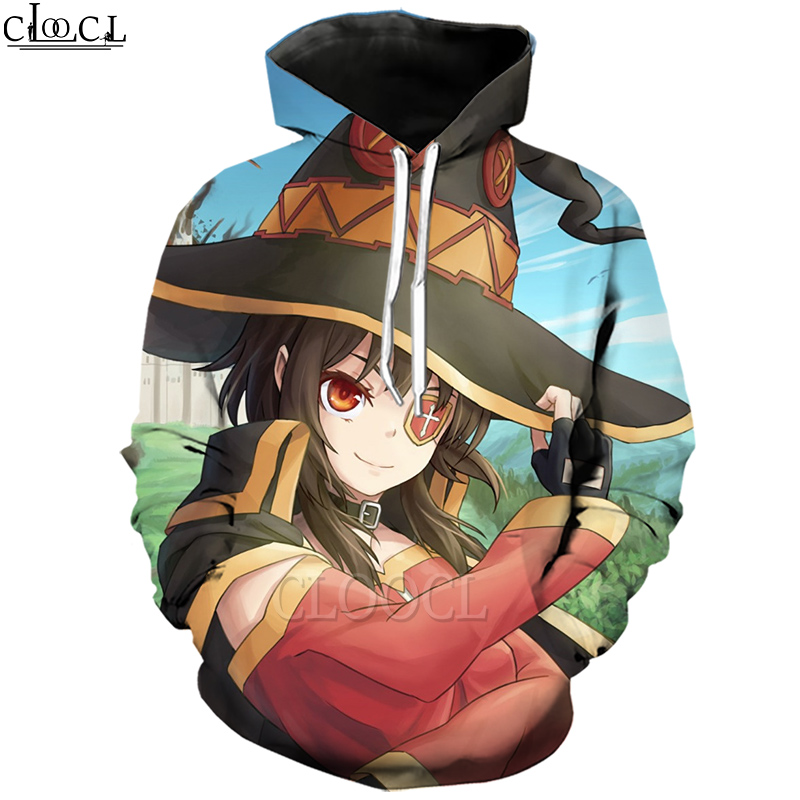 CLOOCL Anime Girl Megumin Konosuba Hoodie 3D Print Funny Hooded Coat Sweatshirt Men Women Autumn Clothing Long Sleeve Pullovers, Hoodie 2
CLOOCL Anime Girl Megumin Konosuba Hoodie 3D Print Funny Hooded Coat Sweatshirt Men Women Autumn Clothing Long Sleeve Pullovers, Hoodie 2