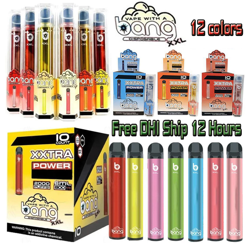 Newest Bang XXL XXTRA 2000Puffs Disposable Vape Device Pen 800mAh Power Battery Pre-filled 6ml Pods Cartridge Vapor eCigs Portable Vaporizer
Newest Bang XXL XXTRA 2000Puffs Disposable Vape Device Pen 800mAh Power Battery Pre-filled 6ml Pods Cartridge Vapor eCigs Portable Vaporizer