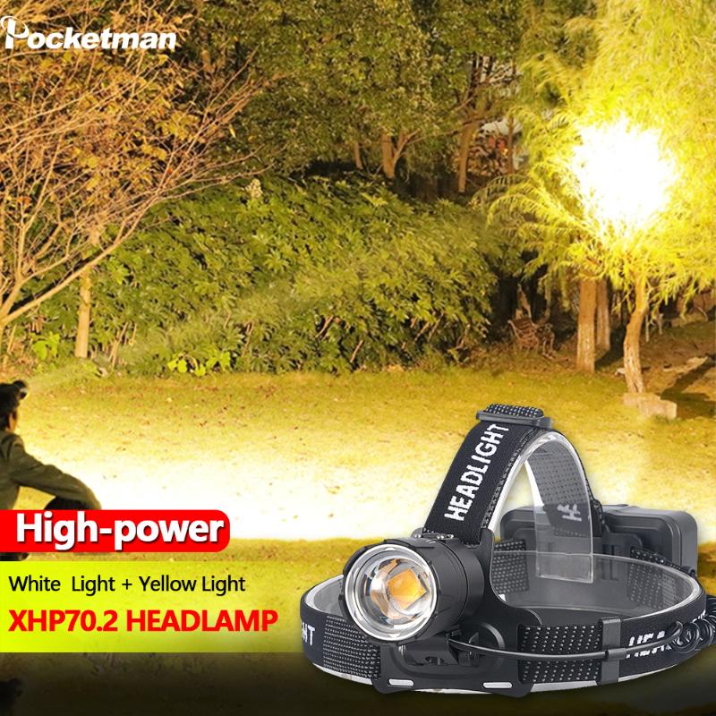 8000LM Yellow Light White Light Headlamp XHP70.2 Most Powerful Head-mounted Led Headlight Zoomable XHP70 Fishing Camping
8000LM Yellow Light White Light Headlamp XHP70.2 Most Powerful Head-mounted Led Headlight Zoomable XHP70 Fishing Camping
