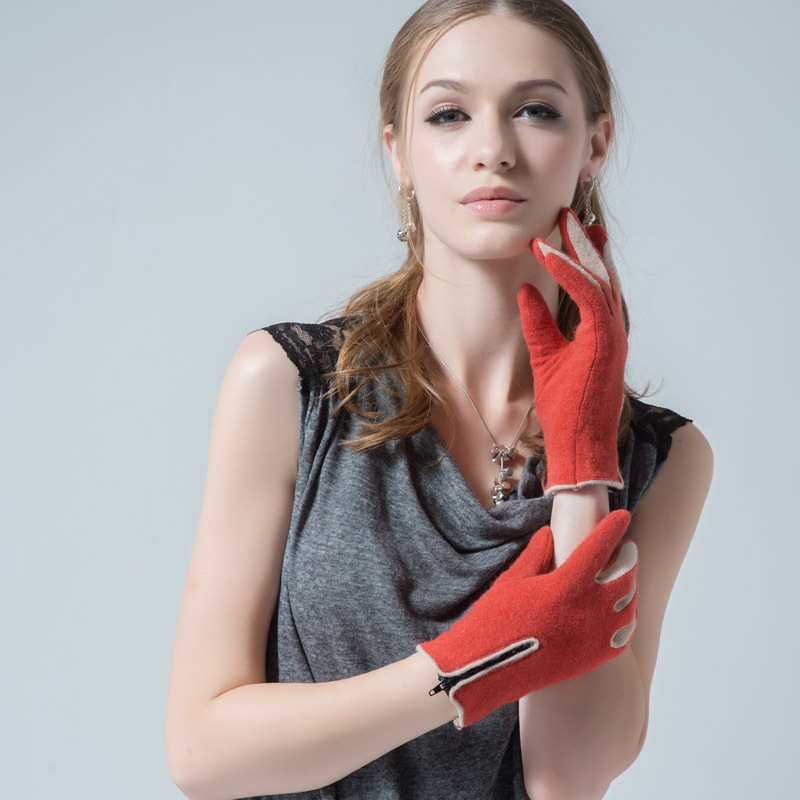 Women Cashmere Gloves Winter Warm Full Finger Zipper Wool Fur Lady Driving Gloves Wrist Mitten Orange Fashion
Women Cashmere Gloves Winter Warm Full Finger Zipper Wool Fur Lady Driving Gloves Wrist Mitten Orange Fashion