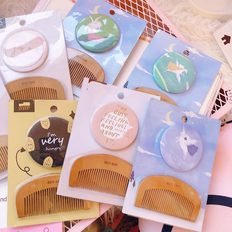 Lovely Cartoon Peach Wooden Comb Mirror Suit Portable Hair Brushes For Girls Travel Accessories Portable Mini Combs
Lovely Cartoon Peach Wooden Comb Mirror Suit Portable Hair Brushes For Girls Travel Accessories Portable Mini Combs