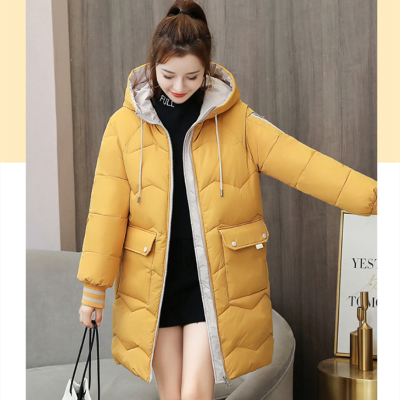 2020 women' mid-length coat thick warm solid color hooded coat casual long-sleeved women' cotton, Black
2020 women' mid-length coat thick warm solid color hooded coat casual long-sleeved women' cotton, Black