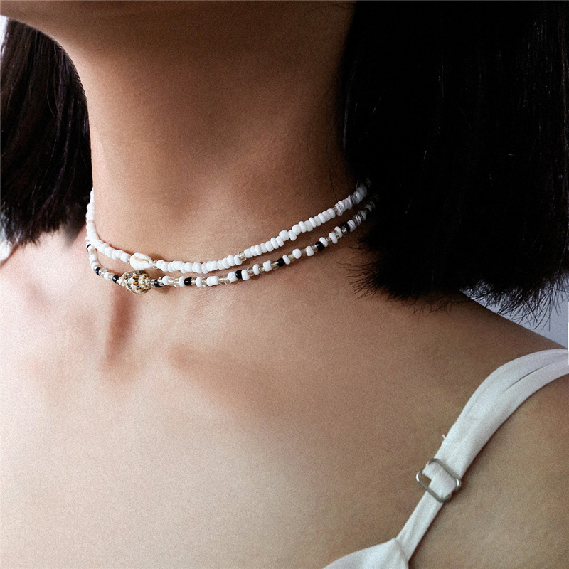 Ocean Frosty Geometric Mixed Color Beads Separable 2 Layered Conch Shell Choker Necklace Beads Conch Shell Choker Necklace
Ocean Frosty Geometric Mixed Color Beads Separable 2 Layered Conch Shell Choker Necklace Beads Conch Shell Choker Necklace