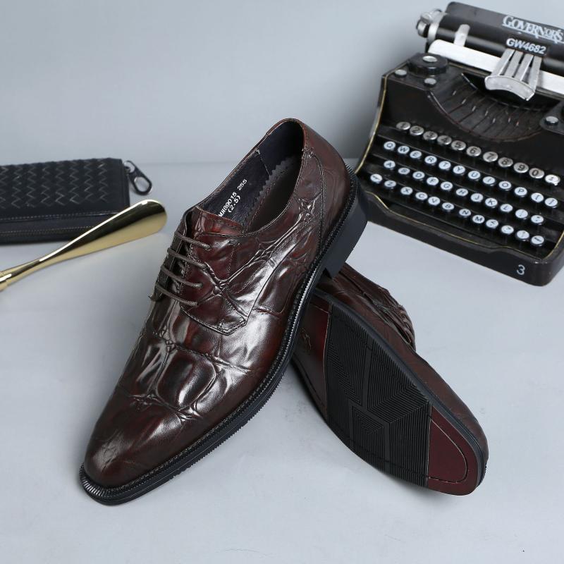 Fashion Men's Leather Shoes Business Dress Shoes Men's Wedding Ever Zapatos De Hombre Genuine Leather, Brown
Fashion Men's Leather Shoes Business Dress Shoes Men's Wedding Ever Zapatos De Hombre Genuine Leather, Brown