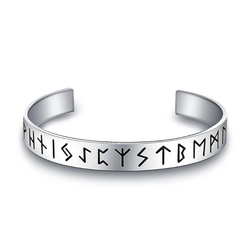 Norse Viking futhark runes bracelet Men Scandinavian Jewelry Vikings pagan for women bangle
Norse Viking futhark runes bracelet Men Scandinavian Jewelry Vikings pagan for women bangle