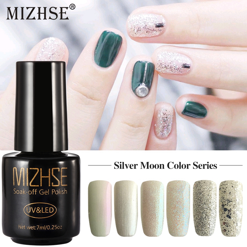 MIZHSE Silver Moon Color Series Gel Lacquer 7ML LED Bulb Gel Paste for Nails Acrylgel Top Coat UV Resin Glitter Polish, 004
MIZHSE Silver Moon Color Series Gel Lacquer 7ML LED Bulb Gel Paste for Nails Acrylgel Top Coat UV Resin Glitter Polish, 004