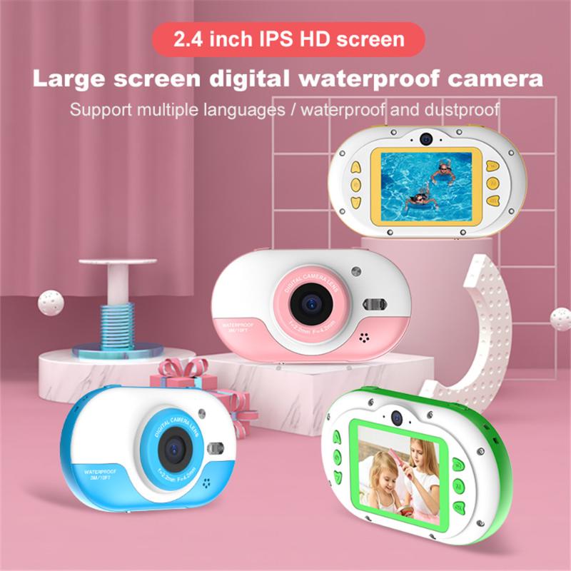 Smart Cartoon Camera Waterproof Digital Camera 2.4 Inch IPS HD Screen Sports 1080P Support MP3 Storytelling Games TF Card
Smart Cartoon Camera Waterproof Digital Camera 2.4 Inch IPS HD Screen Sports 1080P Support MP3 Storytelling Games TF Card