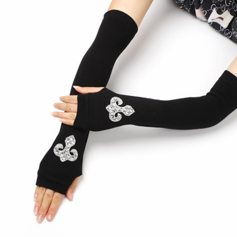 Female Black half finger Long Knitted Warm Driving Mittens Female Cute Sailor Elasticity Dance Rhinestone Punk Gloves H37
Female Black half finger Long Knitted Warm Driving Mittens Female Cute Sailor Elasticity Dance Rhinestone Punk Gloves H37