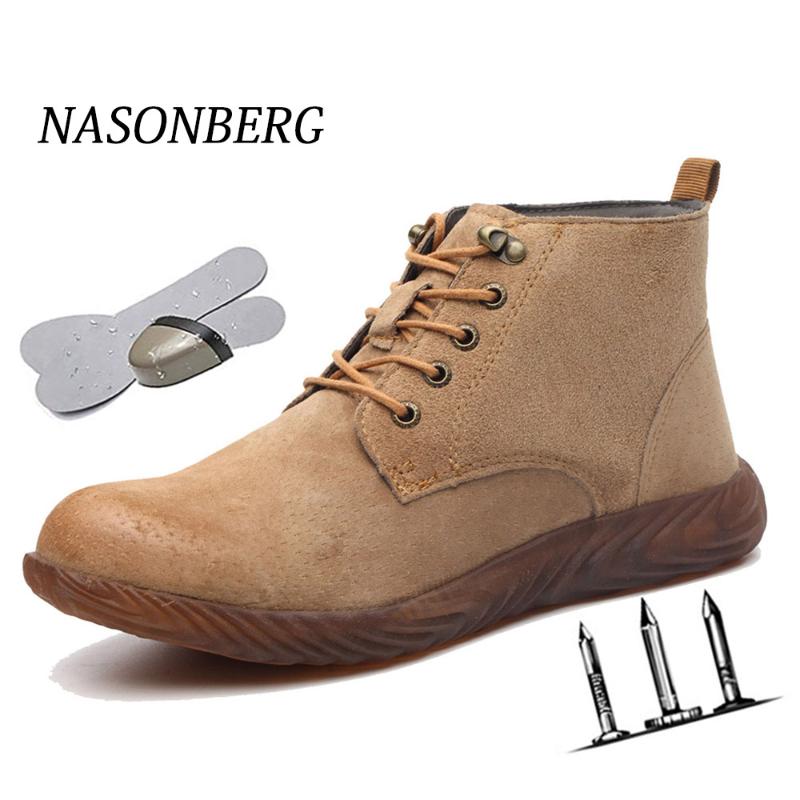 NASONBERG Steel Toe Work Safety Shoes Anti-smashing Men Shoes Outdoor Construction Indestructible Boots Men Puncture Proof, Black
NASONBERG Steel Toe Work Safety Shoes Anti-smashing Men Shoes Outdoor Construction Indestructible Boots Men Puncture Proof, Black
