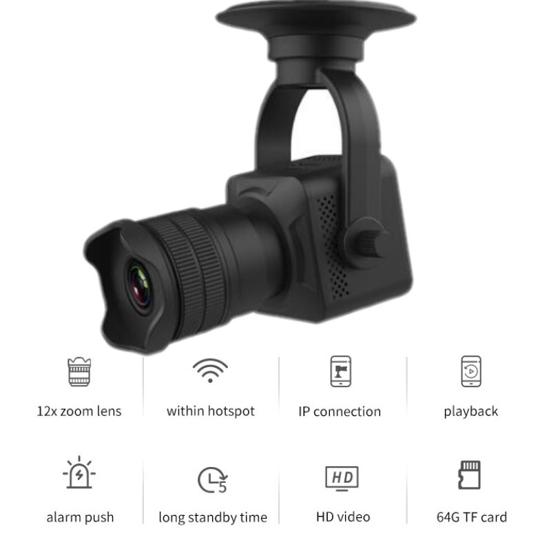 T6 Security Camera with IP Connection ALARM PUSH 12X Zoom Lens WIFI Monitor Portable Motion Detection Smart Home Surveillance
T6 Security Camera with IP Connection ALARM PUSH 12X Zoom Lens WIFI Monitor Portable Motion Detection Smart Home Surveillance