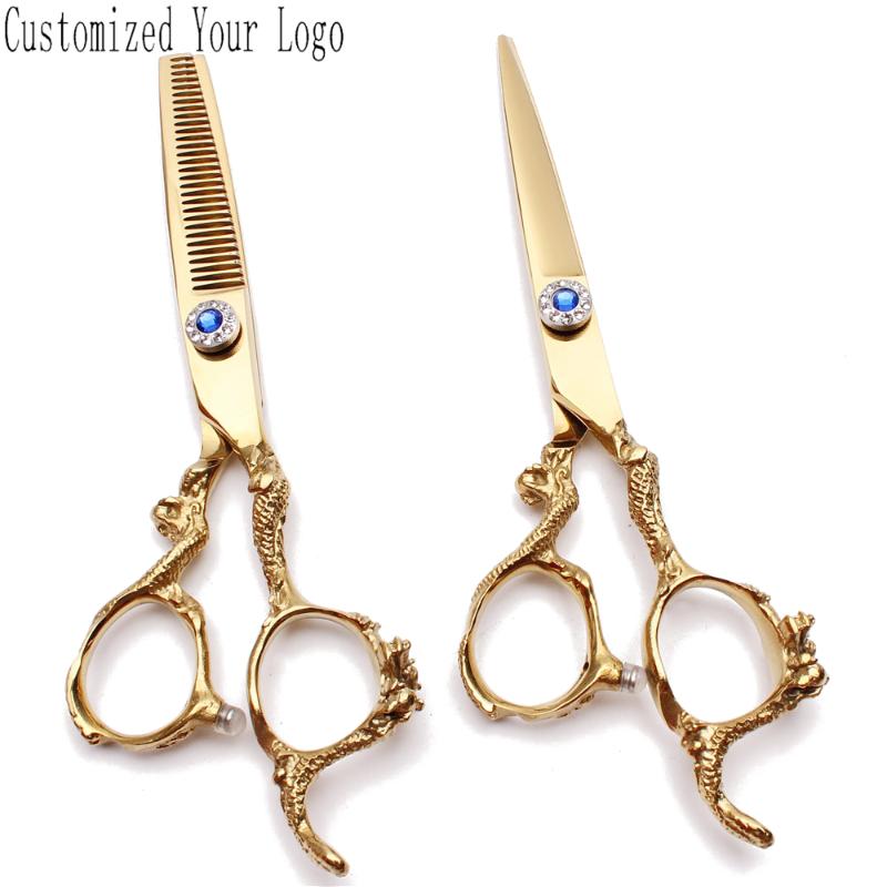 C9003 5.5" 16cm 440C Engrave Logo Gold Cutting Shears Thinning Shears Salon Hairdressing Scissors Professional Hair Scissors DIY
C9003 5.5" 16cm 440C Engrave Logo Gold Cutting Shears Thinning Shears Salon Hairdressing Scissors Professional Hair Scissors DIY