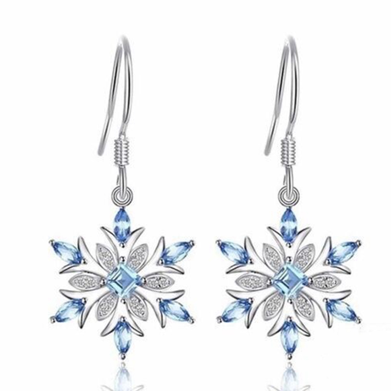 Crystal Snowflake Earrings White With Blue Christmas Stud New Design Cute Silvery Ear Drop Fashion Women Jewelry Xmas Gifts
Crystal Snowflake Earrings White With Blue Christmas Stud New Design Cute Silvery Ear Drop Fashion Women Jewelry Xmas Gifts