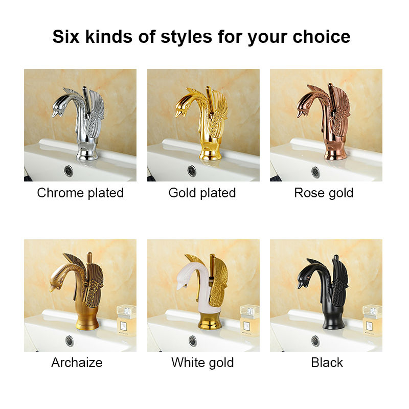 Vidric Black Chrome Golden Swan Basin Sink Faucet Single Handle Brass Mixer Tap Bathroom Sink Faucet Torneira do Banheiro
Vidric Black Chrome Golden Swan Basin Sink Faucet Single Handle Brass Mixer Tap Bathroom Sink Faucet Torneira do Banheiro
