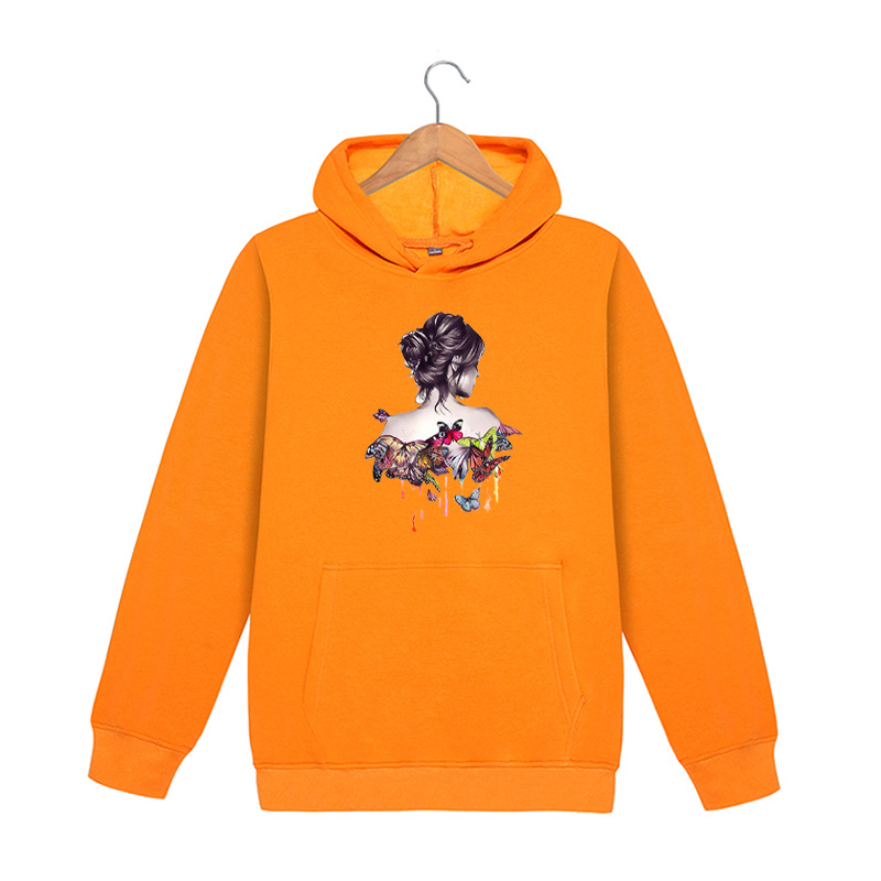 Mens DIY Hoodies Cartoon Beauty & Butterfly Pattern Print Men Women Casual Pure Color Sweatshirts Fashion Autumn Wear, Black
Mens DIY Hoodies Cartoon Beauty & Butterfly Pattern Print Men Women Casual Pure Color Sweatshirts Fashion Autumn Wear, Black