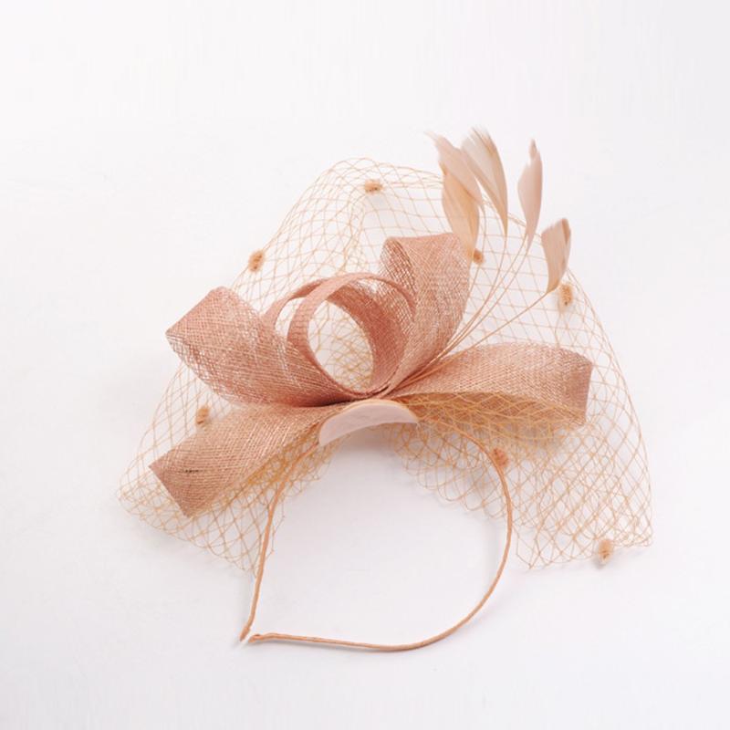 Womens Hat Cap Fedoras Dress Fascinator Wool Felt Pillbox Hat Party Penny Mesh Ribbons And Feathers Wedding Party