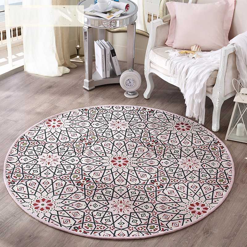 European style Pastoral Flowers Jacquard Carpet Round Mats Bedroom Rugs Children Room Carpets For Living Room Home Decorative
European style Pastoral Flowers Jacquard Carpet Round Mats Bedroom Rugs Children Room Carpets For Living Room Home Decorative