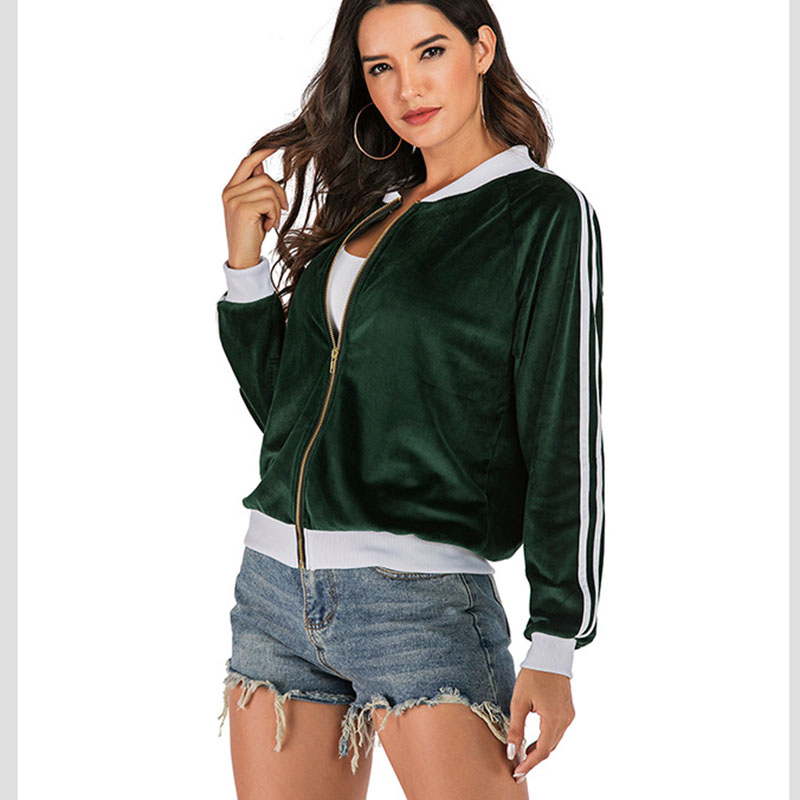 Women' Jacket Striped Fashion Round Neck Women' Jacket 2020 New Spring and Autumn Long Sleeve Zip NUW931, Photo color
Women' Jacket Striped Fashion Round Neck Women' Jacket 2020 New Spring and Autumn Long Sleeve Zip NUW931, Photo color