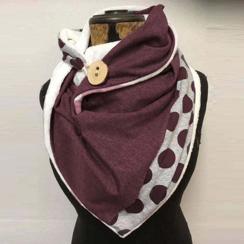 2020 Fashion Winter Women Patchwork Dot Printing Button Scarf Women Soft Wrap Warm Scarves Shawls Pleated Shawl Streetwear
2020 Fashion Winter Women Patchwork Dot Printing Button Scarf Women Soft Wrap Warm Scarves Shawls Pleated Shawl Streetwear
