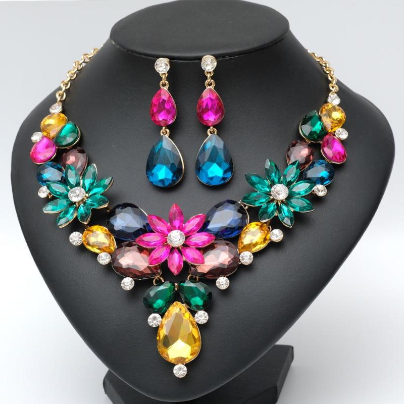 Luxury Austrian Crystal Statement Bib Necklace Earrings Bridal Jewelry Sets for Brides Wedding Party Costume Accessories Gifts, As pic
Luxury Austrian Crystal Statement Bib Necklace Earrings Bridal Jewelry Sets for Brides Wedding Party Costume Accessories Gifts, As pic