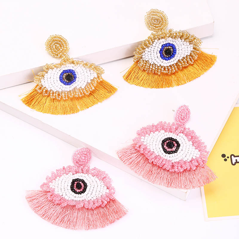 Trendy Boho Evil Eye Drop Earrings For Women Bohemian Handmade Crystal Beaded Dangle Earring 2020 Fashion Tassel Earring Jewelry
Trendy Boho Evil Eye Drop Earrings For Women Bohemian Handmade Crystal Beaded Dangle Earring 2020 Fashion Tassel Earring Jewelry