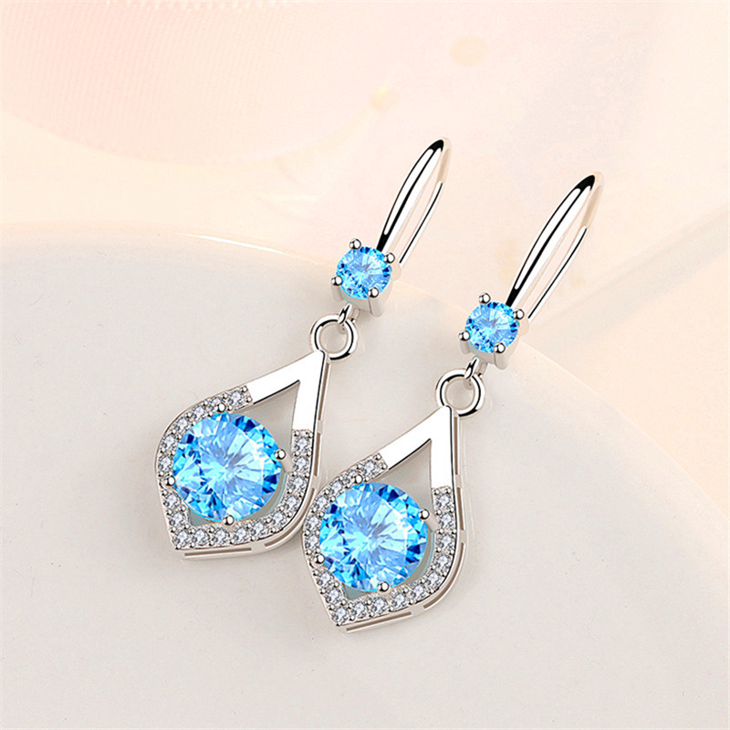 Dangle & Chandelier Simple Female Pink Blue Crystal Earrings Charm Silver Color Classic Bridal Round Wedding For Women
Dangle & Chandelier Simple Female Pink Blue Crystal Earrings Charm Silver Color Classic Bridal Round Wedding For Women