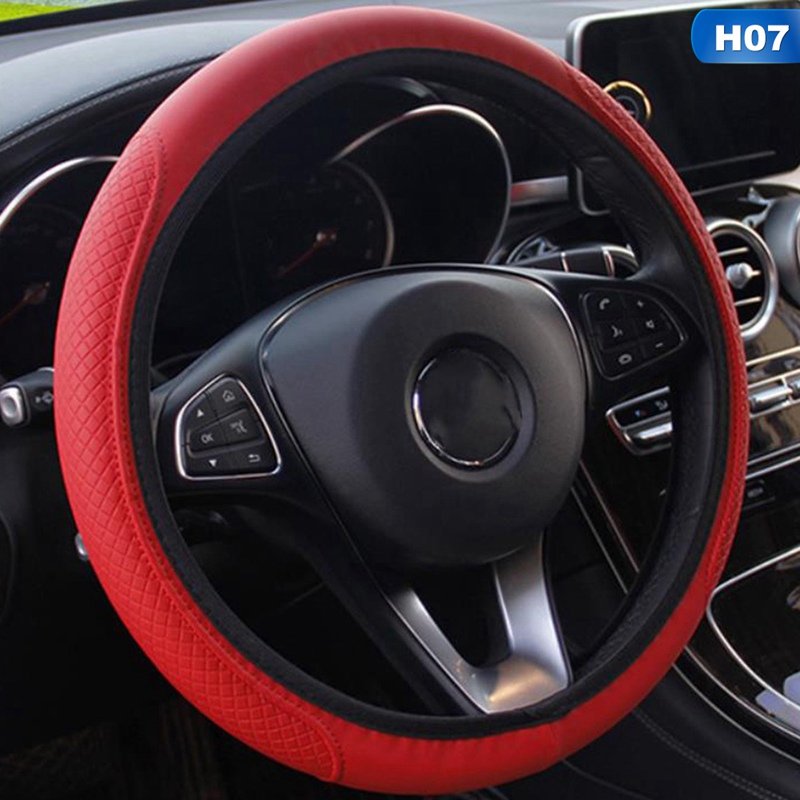 Car Steering Wheel Cover Auto Steering- wheel Cover Anti-Slip Universal Embossing Leather Car-styling
Car Steering Wheel Cover Auto Steering- wheel Cover Anti-Slip Universal Embossing Leather Car-styling
