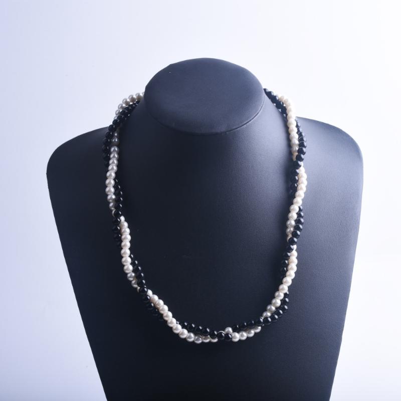 Black and White Pearl Necklace, Grey and White Pearl Necklace, Daily, Party Accessories
Black and White Pearl Necklace, Grey and White Pearl Necklace, Daily, Party Accessories