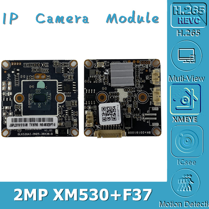 XM530+F37 IP Camera Module Board 2MP H.265 1080P 1920*1080 MIC Audio Interface ONVIF CMS XMEYE Surveillance with Radiator
XM530+F37 IP Camera Module Board 2MP H.265 1080P 1920*1080 MIC Audio Interface ONVIF CMS XMEYE Surveillance with Radiator