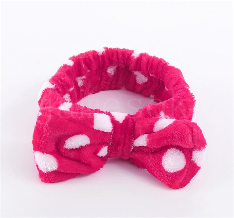 18 style Coral Fleece Soft Bow Headbands For Women Girls Washing Face Sweet Turban Makeup Hair Bands Headwear Hair Accessories DA988