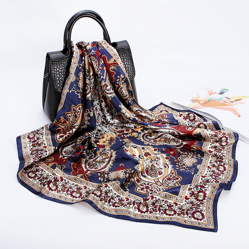 90X90cm Printed Silk Scarf Female Satin Simulation Silk Fashion Muslim Scarf Square Retro Foulard Bandana Neckerchief Women 2020
90X90cm Printed Silk Scarf Female Satin Simulation Silk Fashion Muslim Scarf Square Retro Foulard Bandana Neckerchief Women 2020