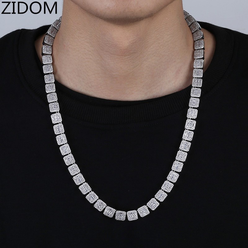 men Hip hop Iced Out Bling chain Necklace pave setting Square Zircon High quality male chains necklaces Hiphop jewelry gifts
men Hip hop Iced Out Bling chain Necklace pave setting Square Zircon High quality male chains necklaces Hiphop jewelry gifts