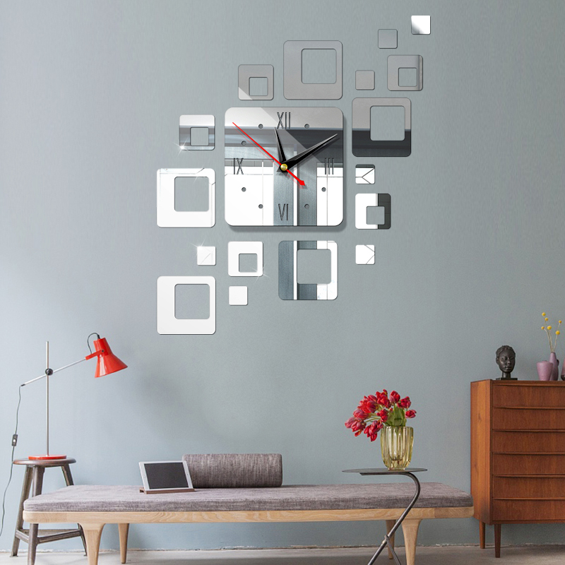 1pcs Wall Clock Sticker Mirror Wall Clock Square Mural Diy Self-Adhesive Bedroom Acrylic Mirror Home Decoration
1pcs Wall Clock Sticker Mirror Wall Clock Square Mural Diy Self-Adhesive Bedroom Acrylic Mirror Home Decoration