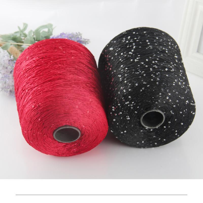 natural silk colorful unique sequins knitting yarn skein cashmere crochet yarn for knitting knit thread 200924