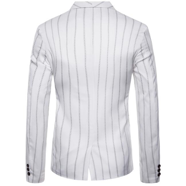 Designer Mens Suits Stripe Wedding Groom Tuxedos Black & White High Quality Formal Mens Suit Wedding Mens Suits One Piece EUR Size M to 4XL