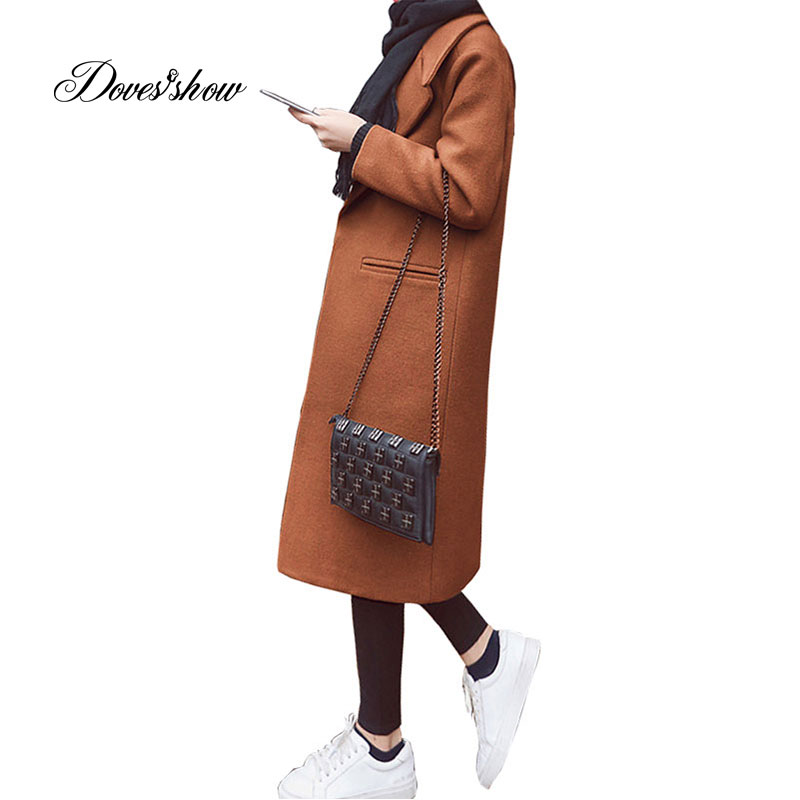 Women Autumn Winter Jacket Cape Coat Long Single Breasted Wool Coat Cashmere Mujer Casaco Feminino Female Jacket Blends Outwear, Brown
Women Autumn Winter Jacket Cape Coat Long Single Breasted Wool Coat Cashmere Mujer Casaco Feminino Female Jacket Blends Outwear, Brown