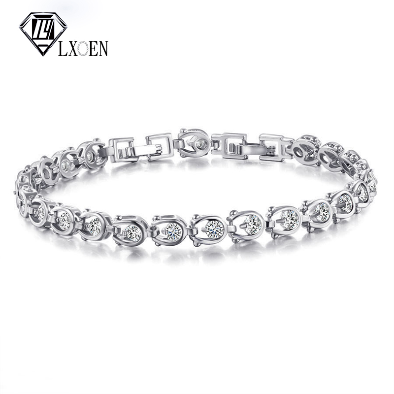 LXOEN Fashion Hallow Round Zircon Charm Bracelet for Women White Gold Color Friendship Girl Bracelets Jewelry Gift
LXOEN Fashion Hallow Round Zircon Charm Bracelet for Women White Gold Color Friendship Girl Bracelets Jewelry Gift