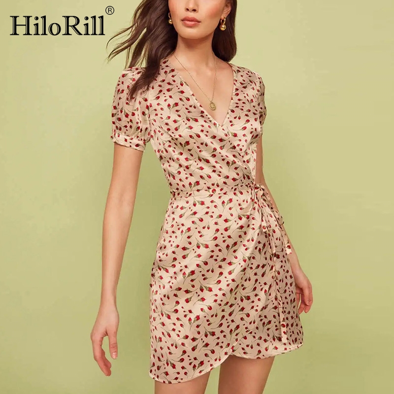 HiloRill Women Elegant V Neck Party Dresses Summer 2020 Boho A Line Wrap Mini Dress Vintage Short Sleeve Dress With Headband, Print
HiloRill Women Elegant V Neck Party Dresses Summer 2020 Boho A Line Wrap Mini Dress Vintage Short Sleeve Dress With Headband, Print