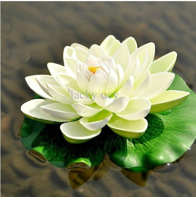 29CM Lotus Flower Fish Tank Garden Water Pool Decorations Silk Flowers For Christmas Ornament Wedding Party Decoration supplies, Beige 
29CM Lotus Flower Fish Tank Garden Water Pool Decorations Silk Flowers For Christmas Ornament Wedding Party Decoration supplies, Beige