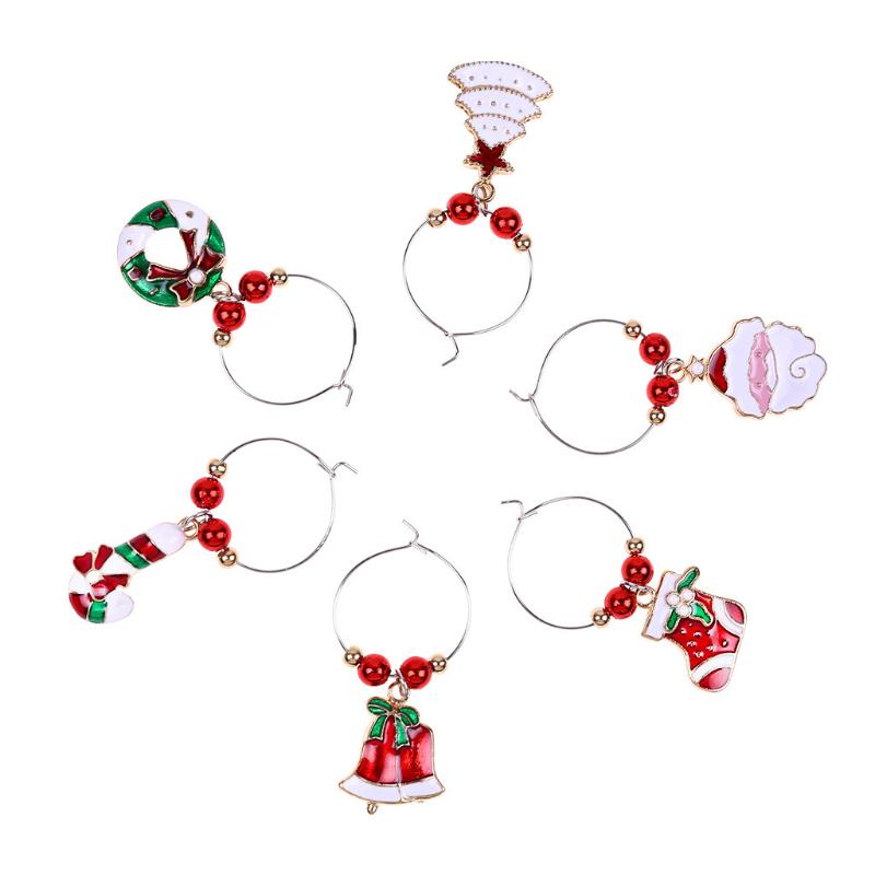 Wine Glass Charms Goblet Christmas Bell Wreath Santa Xmas Tree Cane Stocking Decorations Drink Markers Party Supplies H9
Wine Glass Charms Goblet Christmas Bell Wreath Santa Xmas Tree Cane Stocking Decorations Drink Markers Party Supplies H9