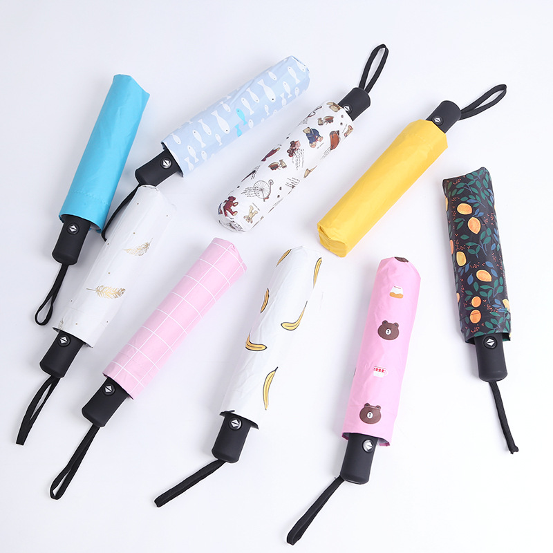 Cartoon automatic UV protection umbrella sunshine umbrella ladies backpack umbrella, Green
Cartoon automatic UV protection umbrella sunshine umbrella ladies backpack umbrella, Green