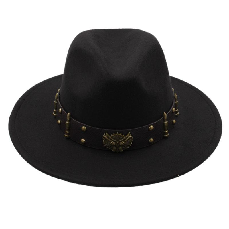 Fashion Steampunk Hat Men Wool Felt Fedora Hat Wide Brim Gentleman Jazz Hats Dad Chapeu Feminino Fascinator Jazz Cap, Black
Fashion Steampunk Hat Men Wool Felt Fedora Hat Wide Brim Gentleman Jazz Hats Dad Chapeu Feminino Fascinator Jazz Cap, Black