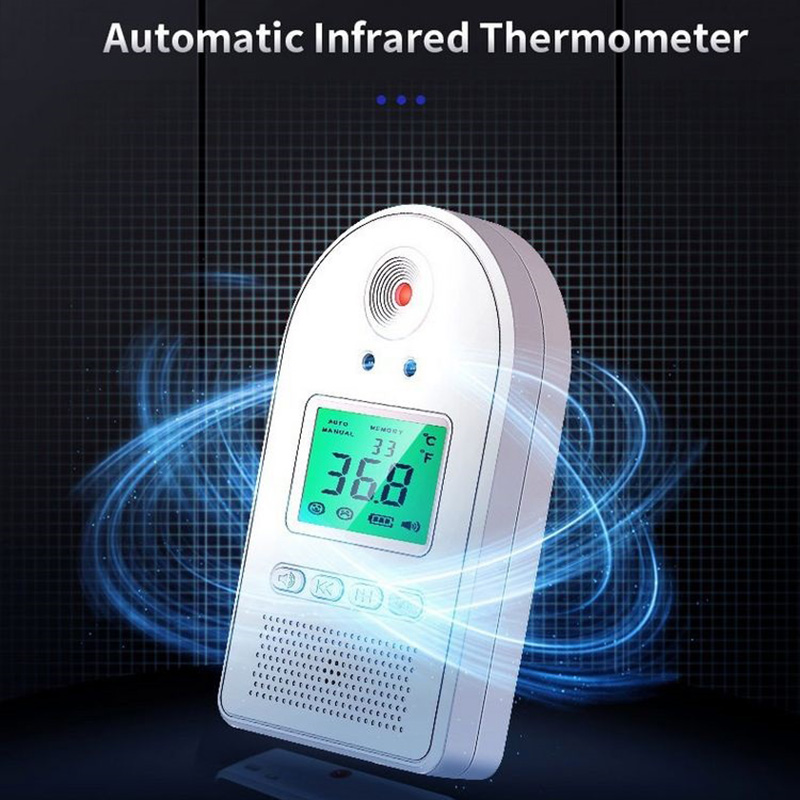 TCT 1pc K5 Digital Infrared Thermometer Measuring Instrument Non-contact Electronic Intelligent Voice Broadcast Body Temperature Tester